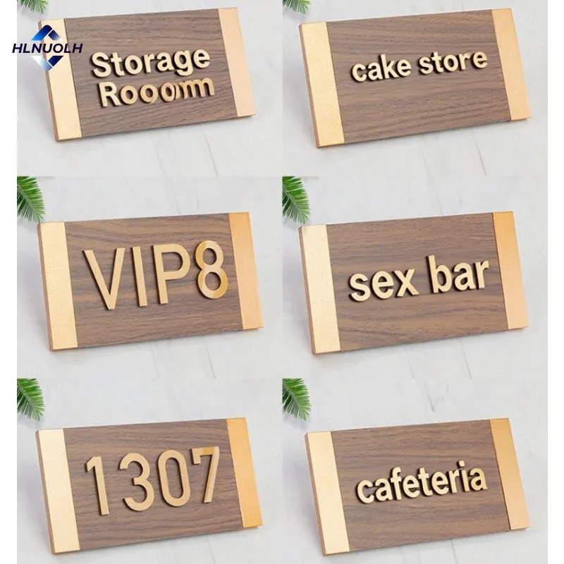 

Custom Exterior House Number Plate Wooden Cutting Plate 3D Personalized Outdoor Residential Street Number Plate Door Sign Gift