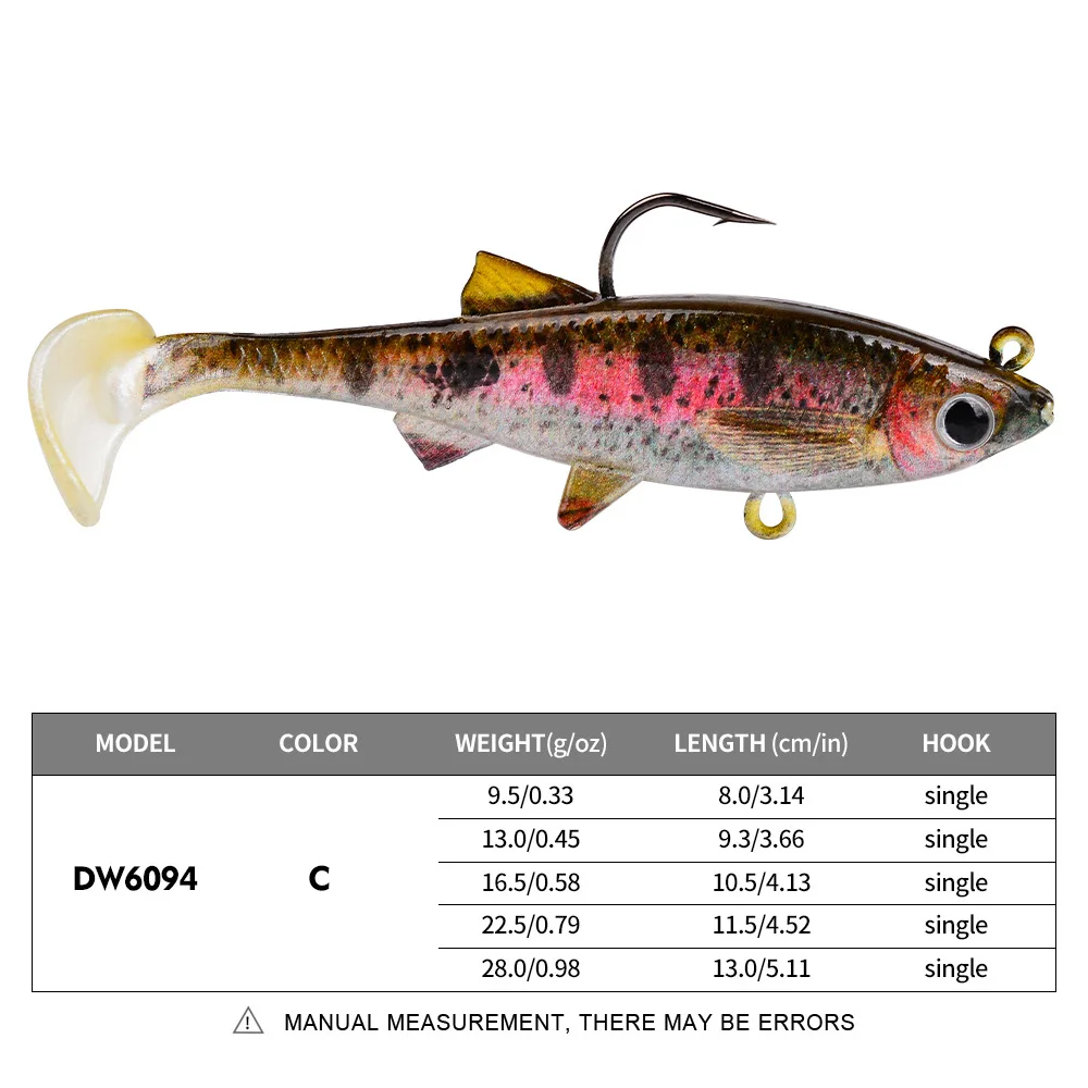 9.5G-28G PVC Jig Zachte Lokken T Staart Bass Vissen Kunstaas Shad Zachte Swimbait voor snoek Zander Bass Pesca Vissen 8-13cm