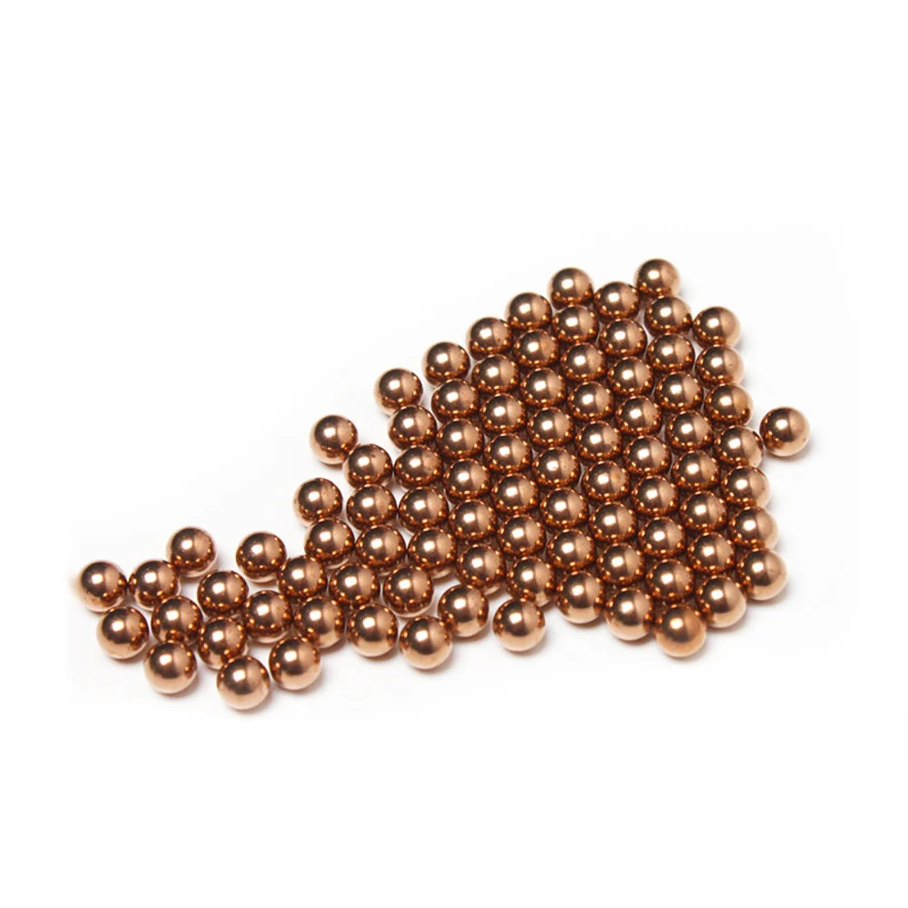 100Pcs Solid Brass Balls Dia. 0.9mm-10mm H62  Brass Precision Ball