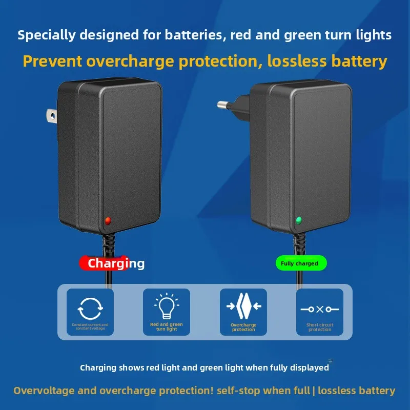 Chargeur de batterie Li-ion 25.2V 1A pour batterie25.2V1A, connecteur de batterie 6S 18650  CQC4706