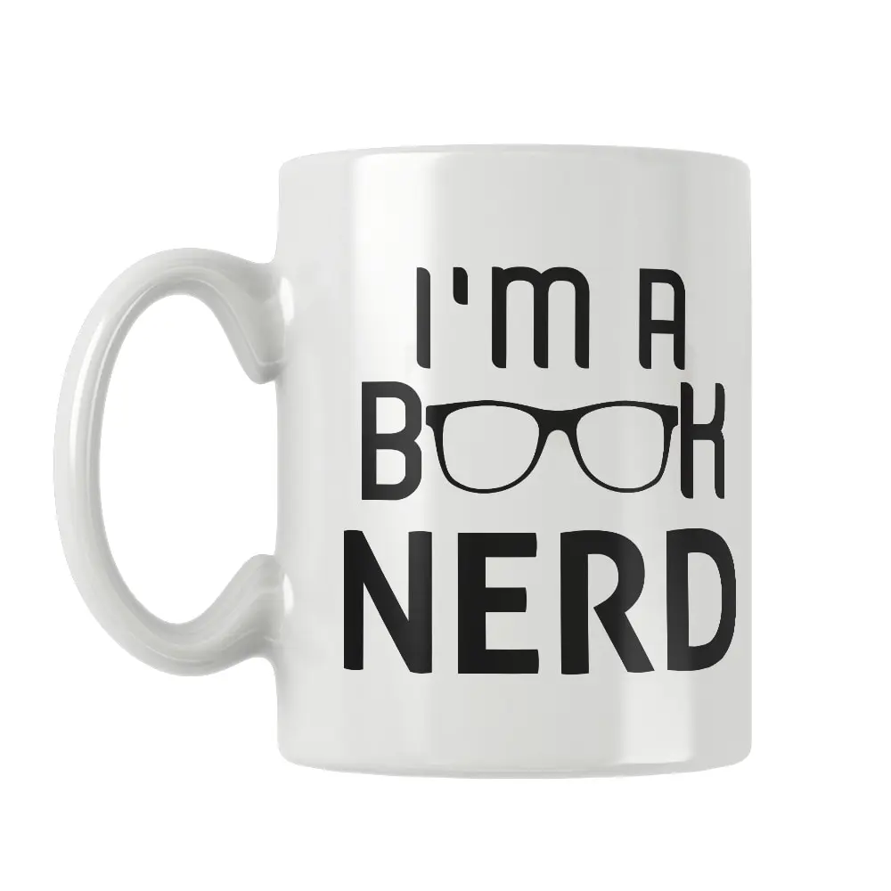 Book Nerd Mug Coffee Tea Cup Unique Special Birthday Anniversary Stıdents Gifts Women Men