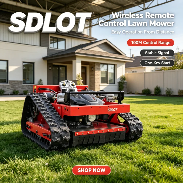 Cortadora de Césped Robótica SDLOT en Oferta, con Certificación CE, EPA y EURO5, Cortadora de Césped a Control Remoto para Uso Doméstico y en Jardines