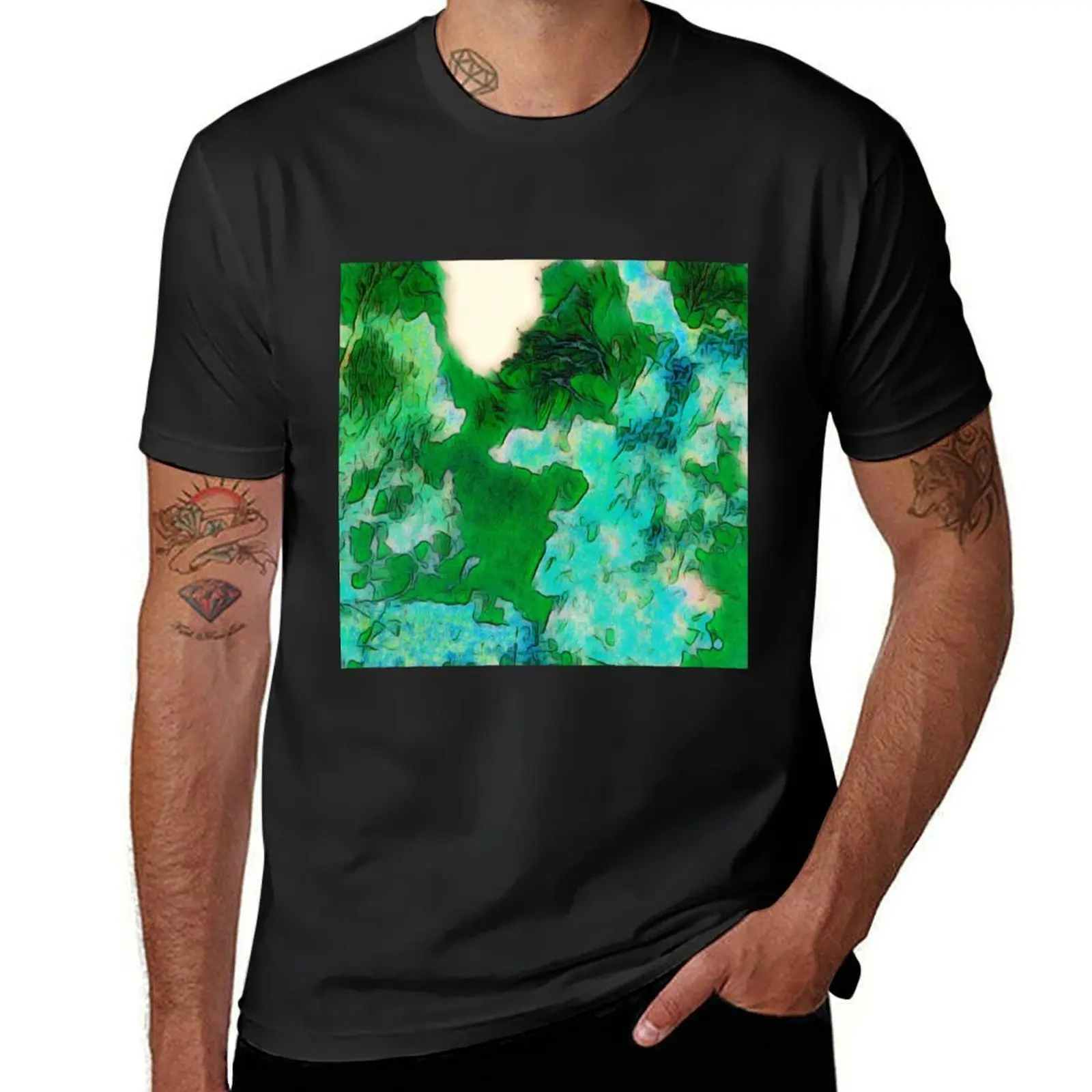 

Spring in the Garden T-shirt anime Aesthetic clothing Blouse mens graphic t-shirts pack