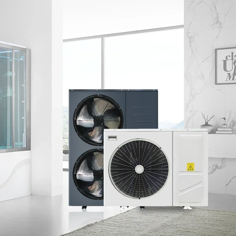 GRAT  DC Inverter Heating & Cooling & DHW 3 in 1 Heat Pump Galvanized Black Air Source Heat Pump 6.5-40KW R32 Heat Pumps