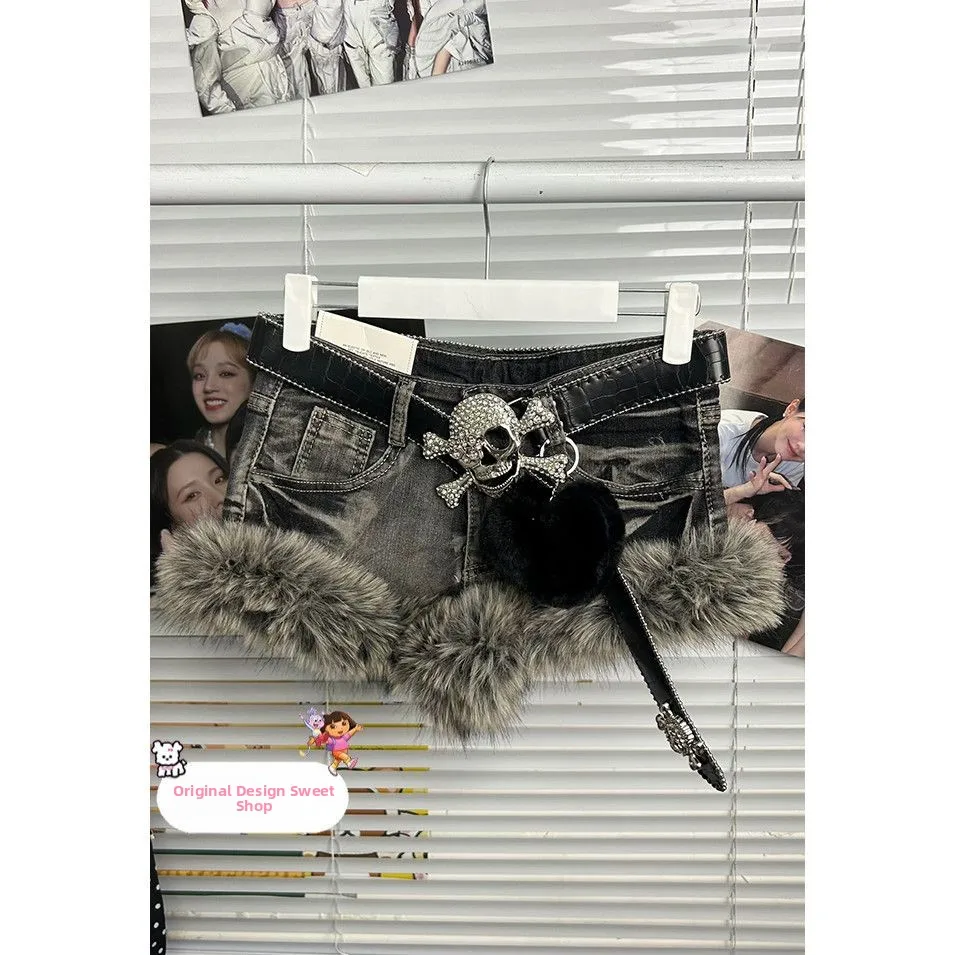 

Джинсовая ткань в стиле пэчворк с низкой талией, новый оригинальный Y2K Millennium Spicy Girl, ретро Sle, студенческий материал, Thi Denim Material