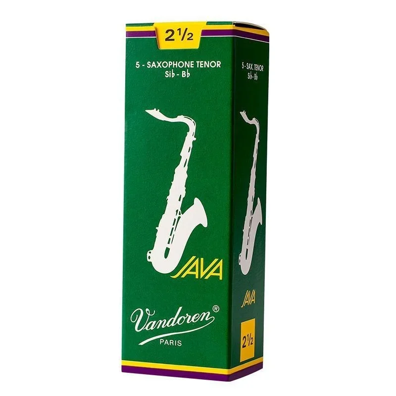 Vandoren/Vendlin Reed JAVA Tenor Saxophone Reed, Pop, Jazz, B Flat Tenor 2.0 2.5 3.0