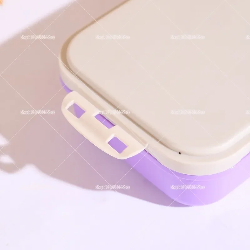 Gabby DollhouseLunch Box Girls Office Picnic Lunch Boxes Anime Letter A-Z Hermetic Food Crisper Single Layer Capacity Kids Gift