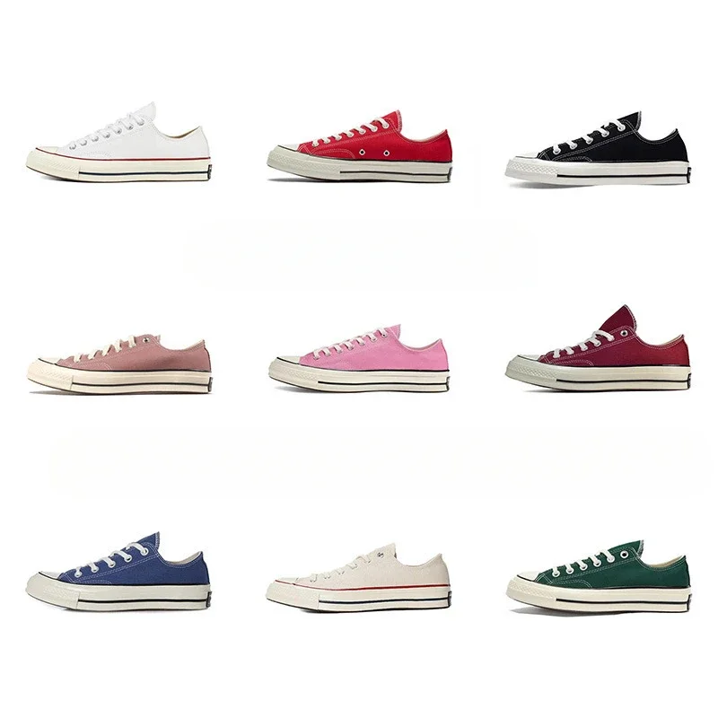 أحذية قماشية منخفضة الأعلى للرجال والنساء ، أحذية كلاسيكية للزوجين ، طالب