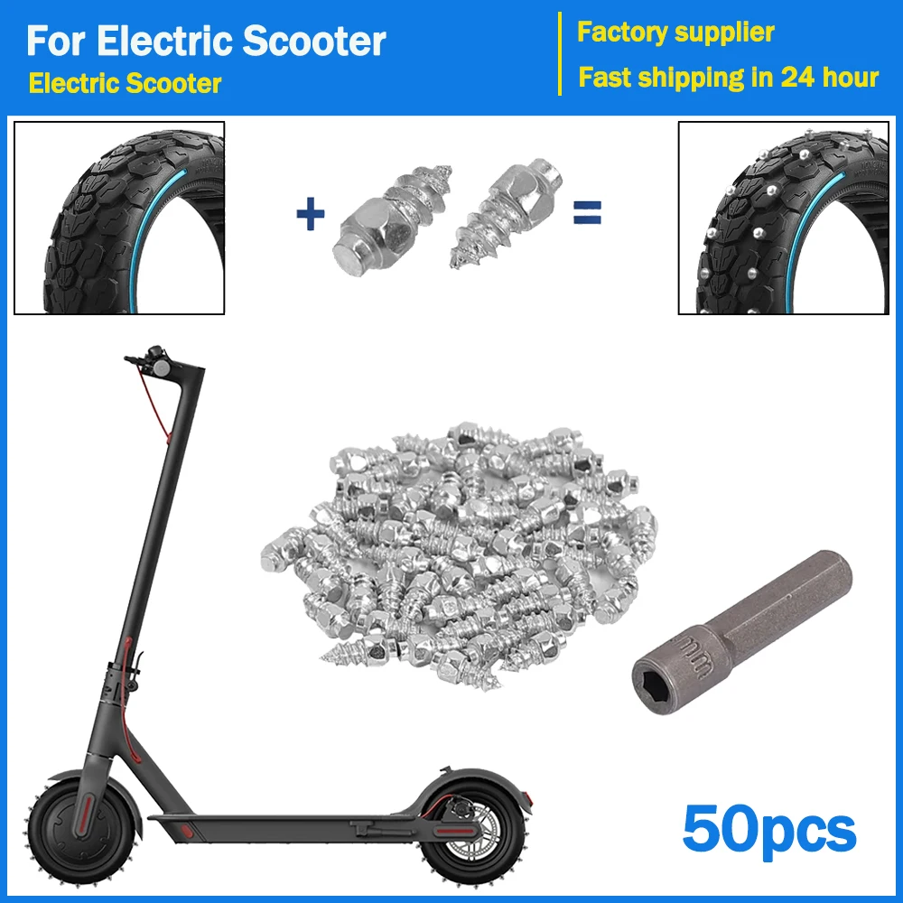 Tire Studs Screws Nails Anti-Slip Anti-Ice Electric Scooter for Electric Scooter Wheel Tyre Snow Spikes Set Tire Studs Accessory