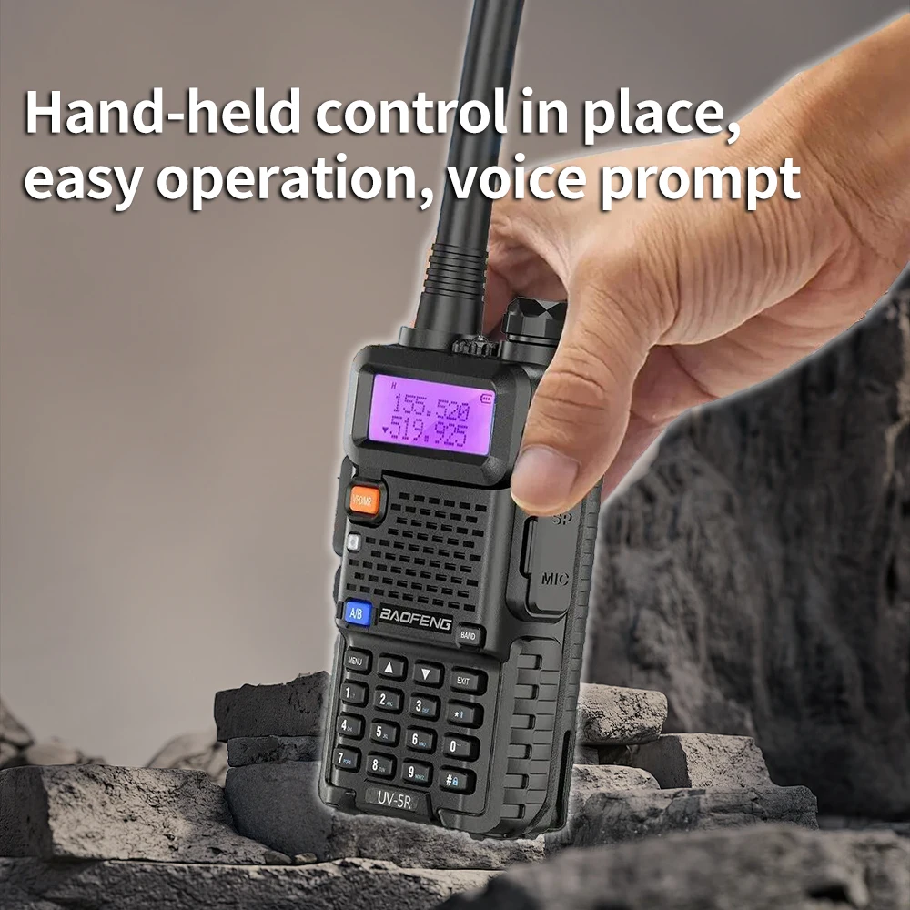 1 unidad más vendida CE Baofeng UV5R Radio VHF UHF de doble banda Original Baofeng UV-5R Walkie Talkie 5W rango de conversación de larga distancia 3-5km