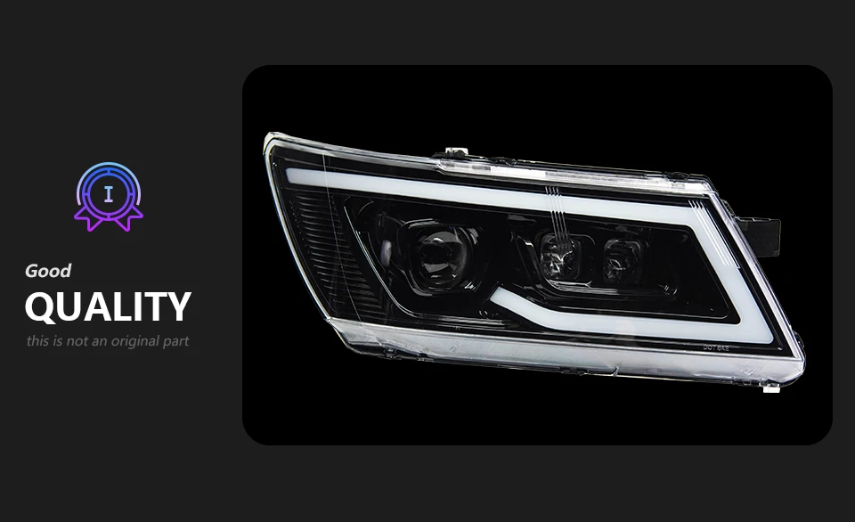 AKD Car Styling for Dodge JCUV Journey 2009-2016 LED Headlight Fiat Freemont LED DRL Hid Angel Eye Bi Xenon Beam Accessories