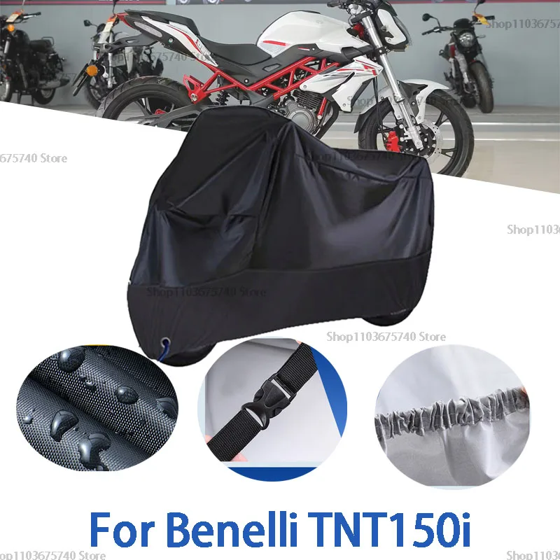 

Motorcycle Full Covers For Benelli TNT150i Car Outdoors Sun Protection Dust No Ear Thickened Oxford Clothcover Accessories