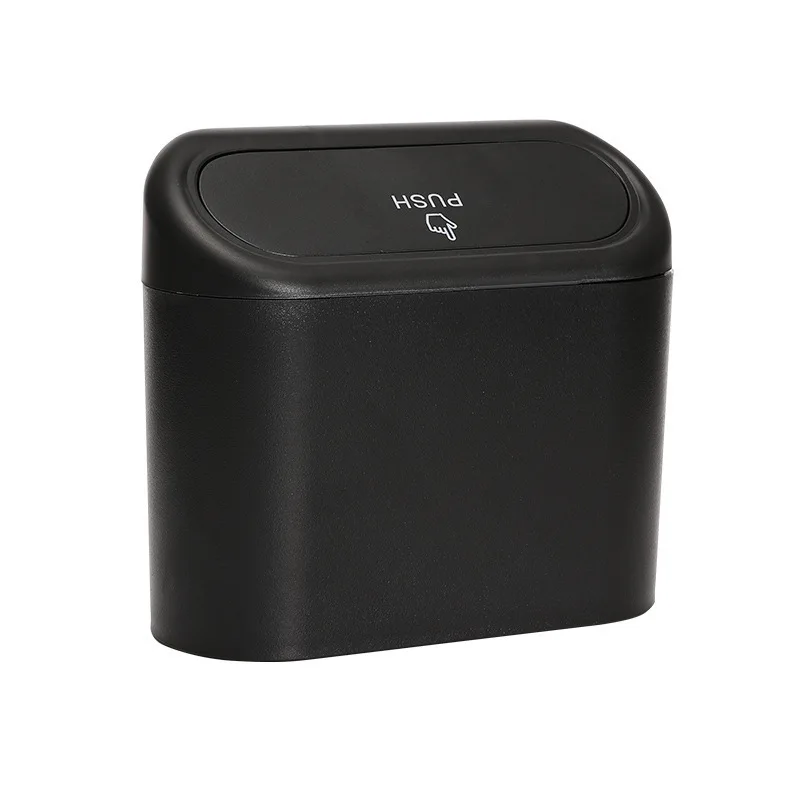 Car trash can door side hanging storage bucket with cover mini storage bag Multi-functional seat back storage box for car