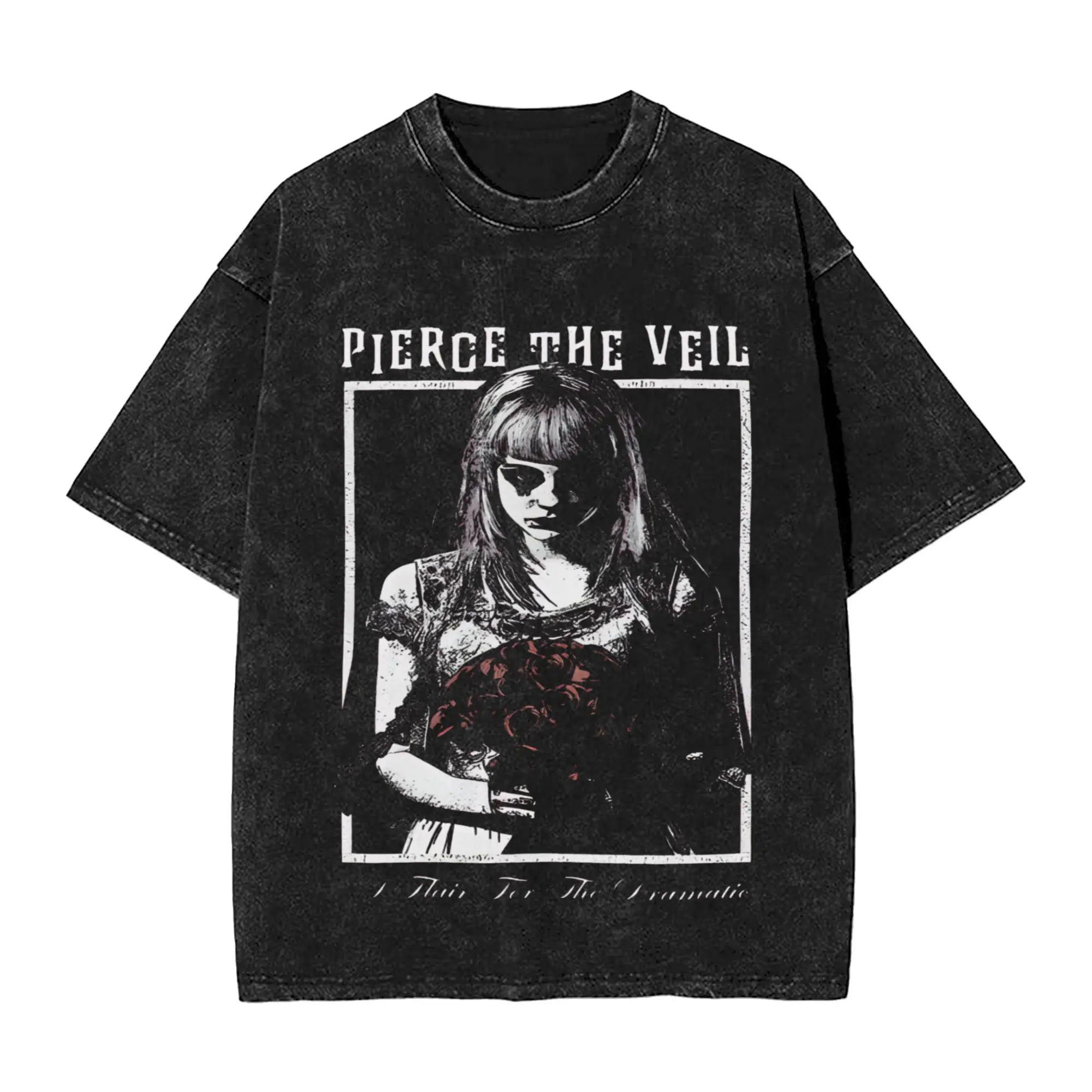 Мужская и женская футболка Pierce the Veils, потертые футболки в стиле хип-хоп, летние футболки в уличном стиле, простые хлопковые топы, большие размеры 2XL