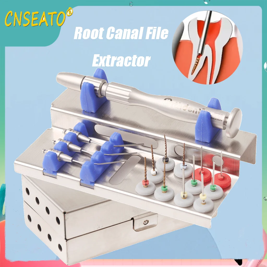 Dental Root Canal Files Extractor Endo Broken File Remover System Kit Endodontics Instruments Holder Dentistry Needle Tips Tools