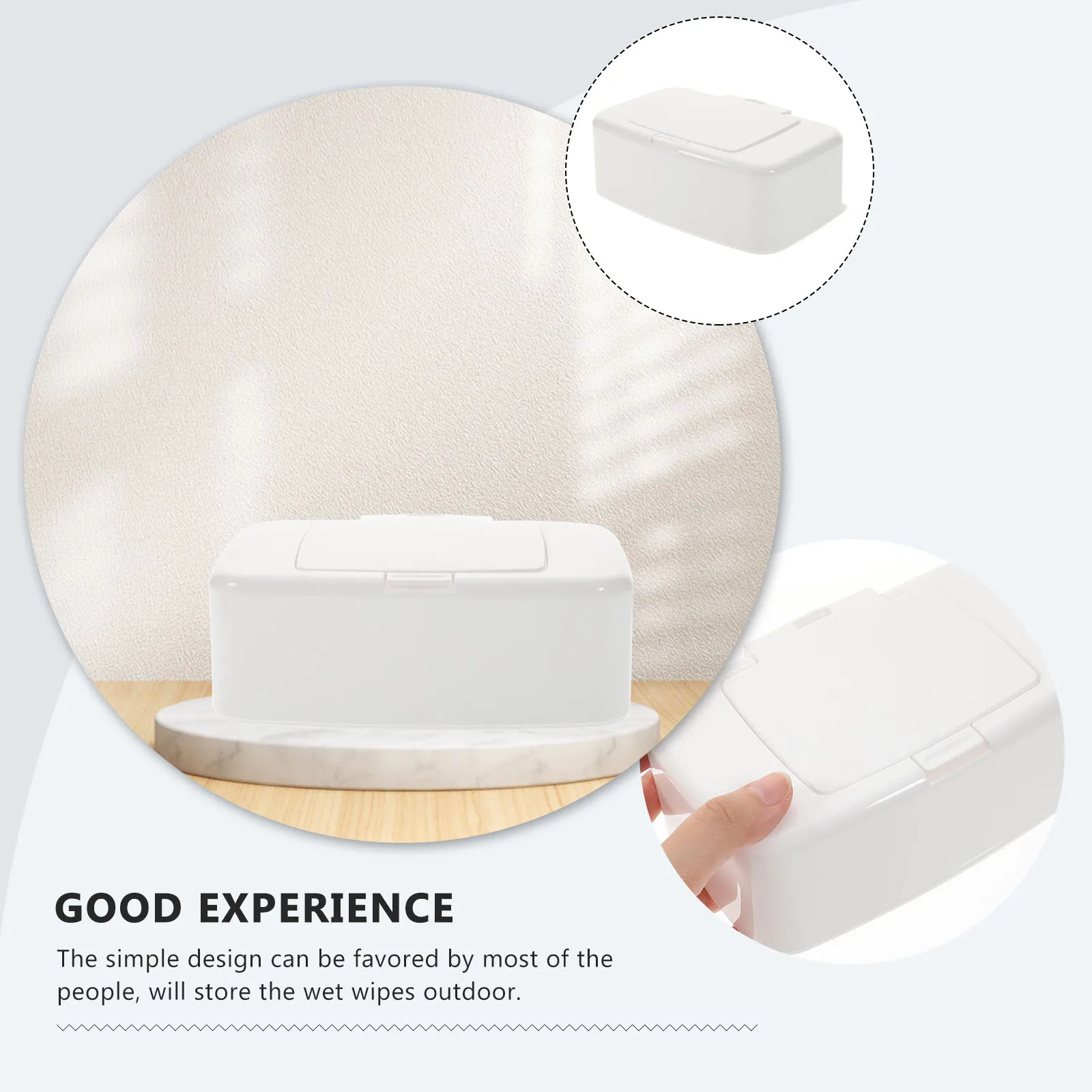 

Portable Wet Wipes Dispenser Travel Case Infants Holder Reusable Container Refillable Practical Storage Solution Baby