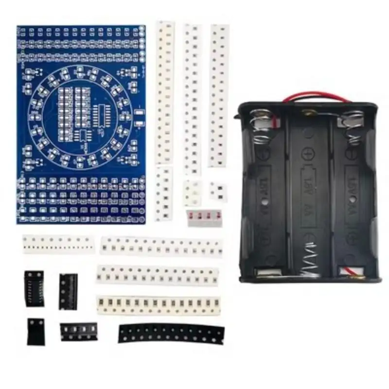 SMD Soldering Practice Board CD4017 NE555 Rotating LED 1 Set DIY Electronic Kit for Adult Beginner Skill Training