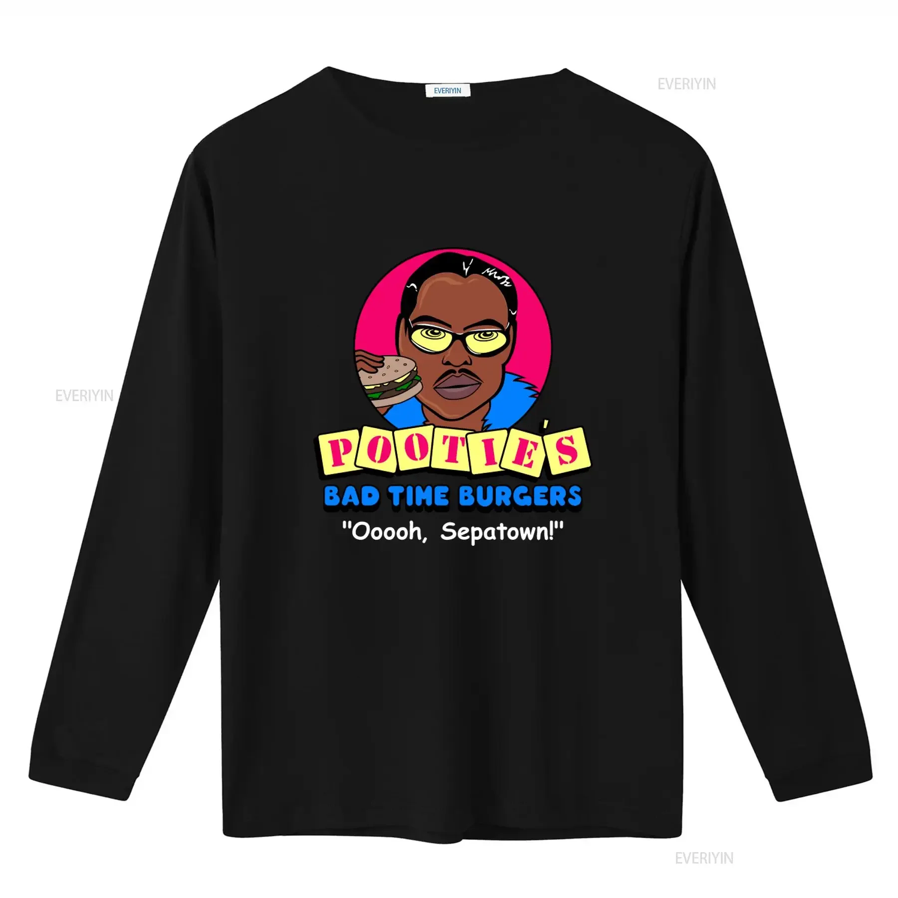 Pootie's Bad Time Burgers Cartoon T Shirt Pootie Tang for Funky Style Lovers vintage Washed Soft Casual Unisex Stylish