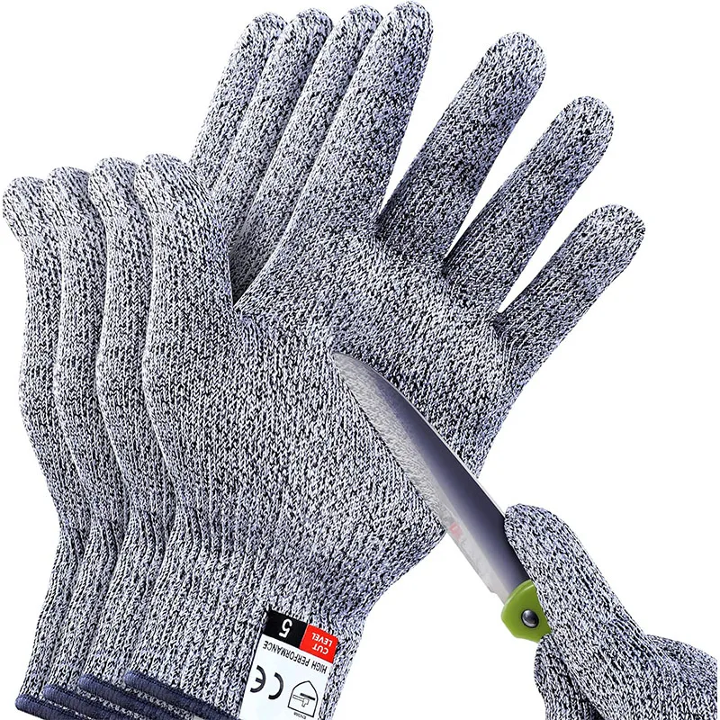 Gants de degré de coupe de qualité alimentaire, niveau 5, confort, flexibilité, adaptés pour couper la viande, le bois, le tranchage, etc.