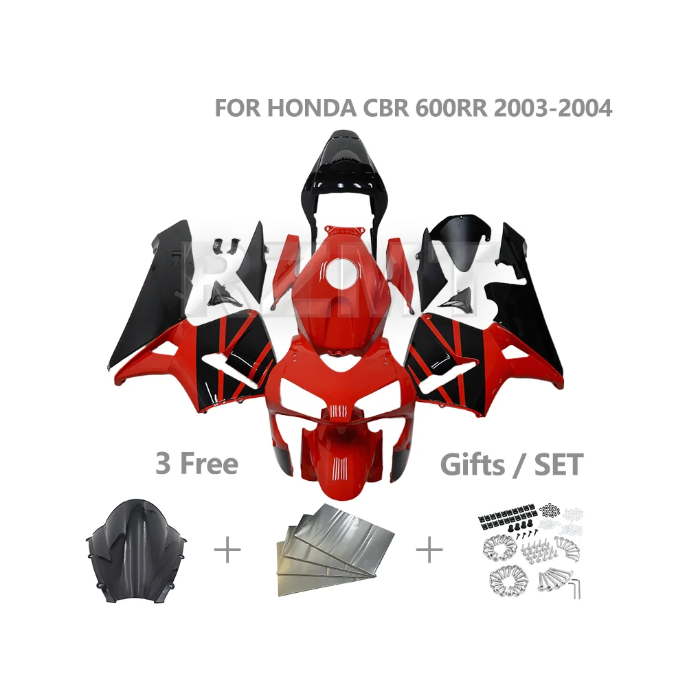 

Motorcycle Fairing Kit FOR HONDA CBR600RR 2003 2004 CBR 600RR CBR600 RR Customized Injection Fairings ABS Plastic H0603-104a