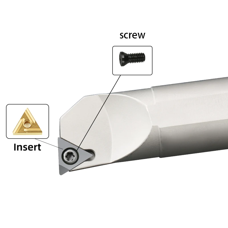 KKDAOKU Internal Turning Tools S10K-STUPR11 CNC Lathe Cutter Holder Nickel plating