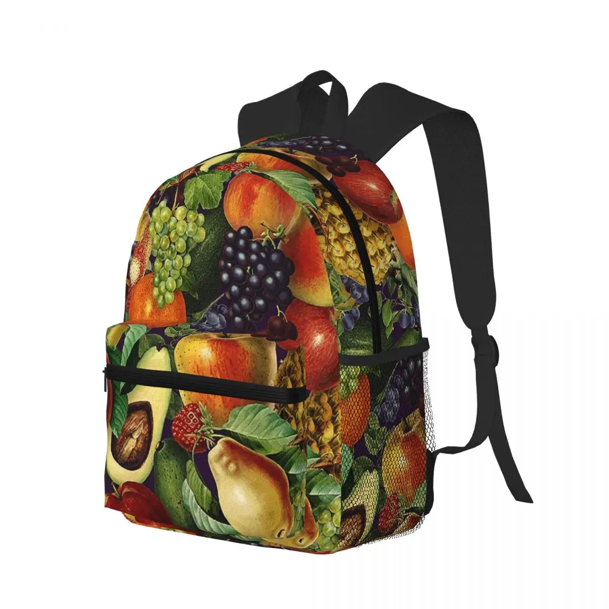 

Vegetable Fruits Printed Student Backpack School Bag Hiking Travel Daypack for Boys Girls Bookbag Shoulder Bags