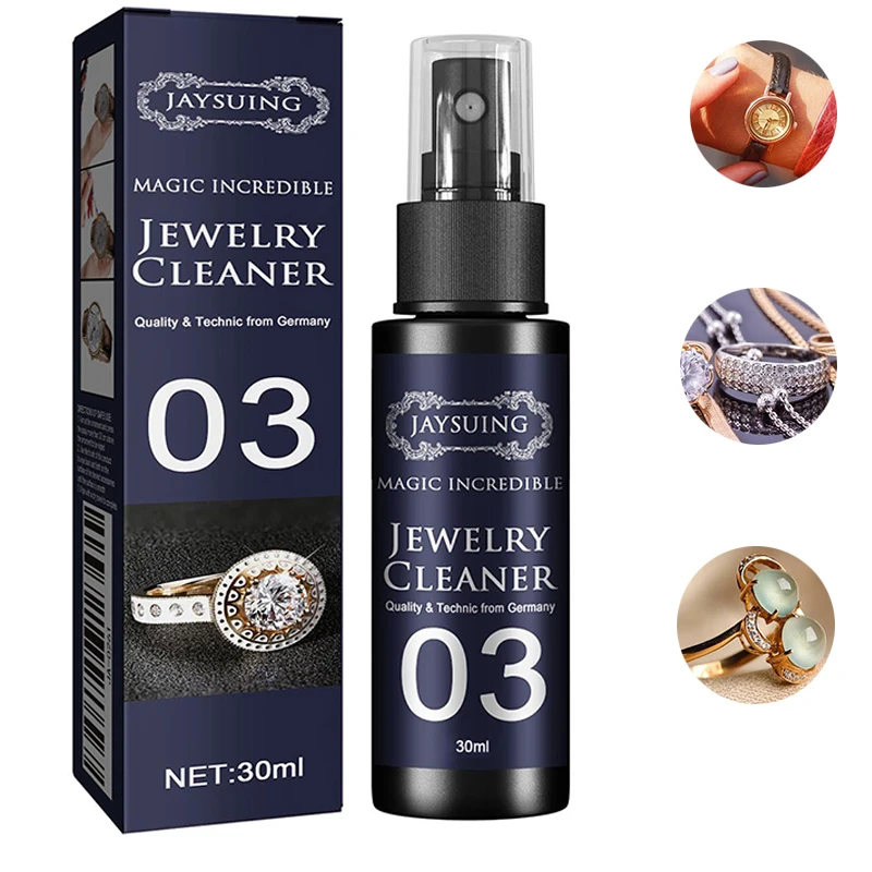 30ml Concentrate Jewelry Cleaner Anti-Tarnish Quick Professional Jewellery Cleaning for Watch Diamonds Silver Gold Jewelry Tools