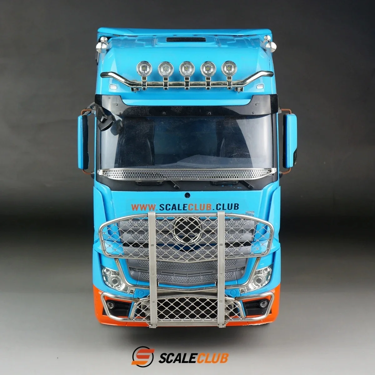 Scaleclub Model 1/14 For Benz  Actros Drag Head Metal Anti-collision Fence Animal Pen Bullpen For Tamiya Lesu Rc Truck Trailer