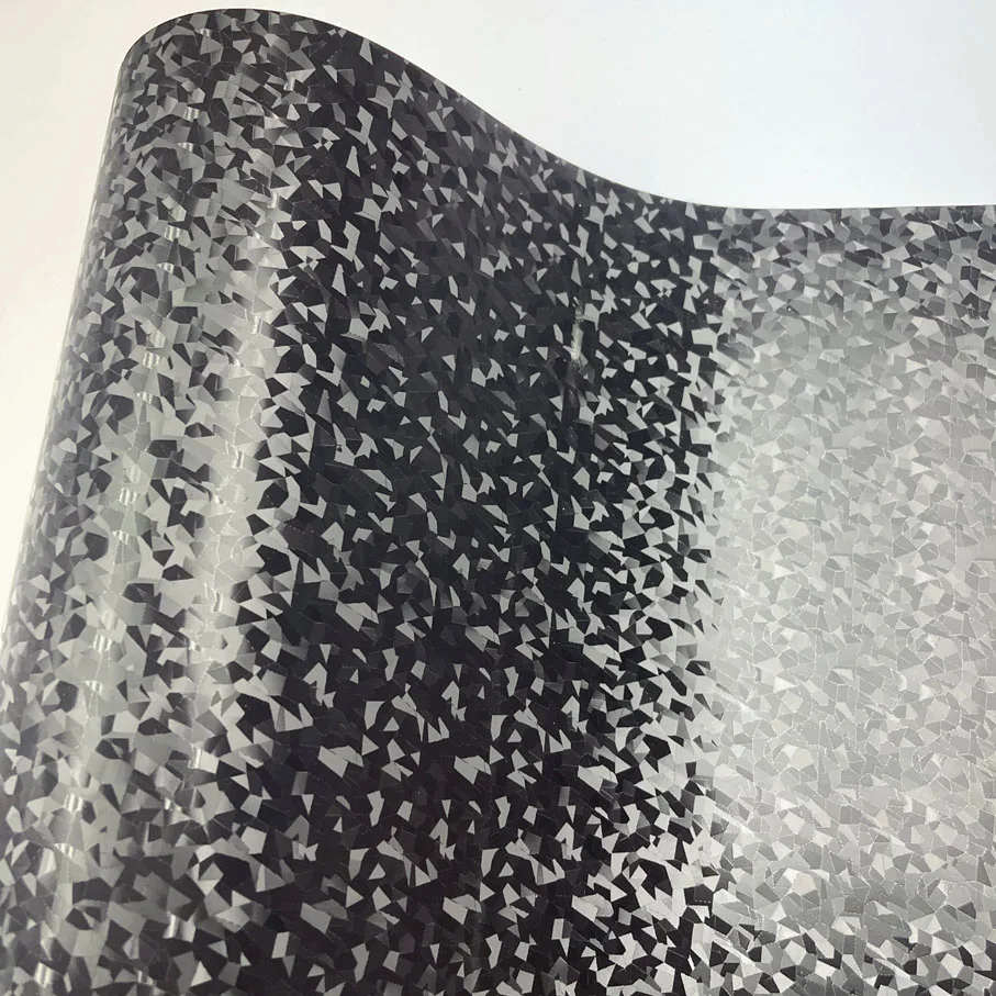 

Новинка 2025, матовая черная стеклянная текстура, углеродная кованая виниловая наклейка для украшения кузова автомобиля с воздушными пузырьками