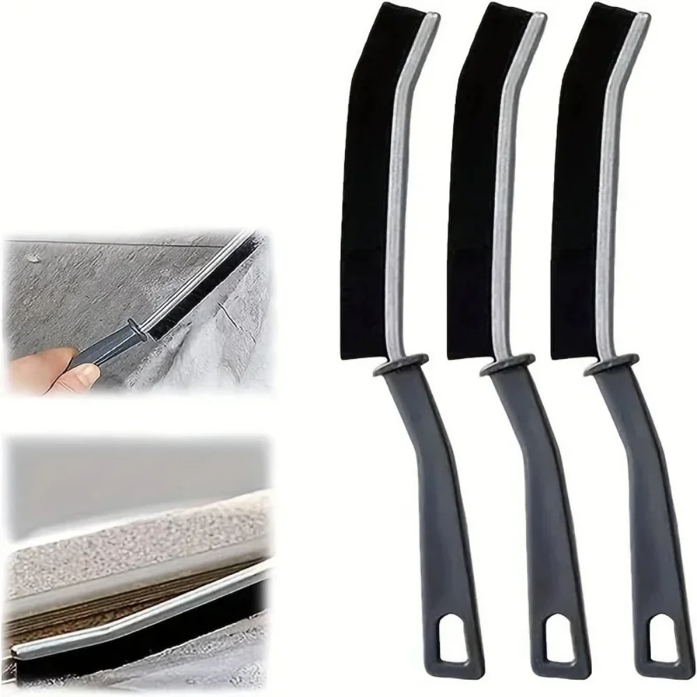 Multifunctional Window Cleaning Hand Brush Dead‑Corner Dust Removal Tile Seam Clip Brush Practical Household Gap Cleaning Tools