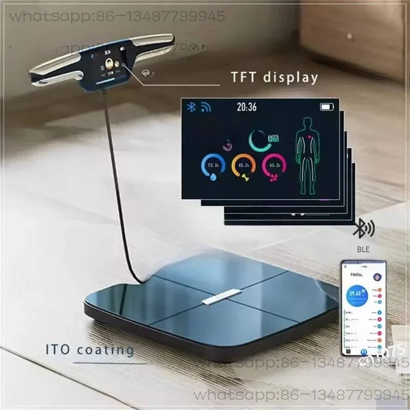 Body5 8-Electrode Body Fat Scale, Professional Accurate Digital Body Weight BMI Composition Analyzer