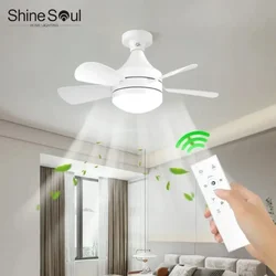 Ventilador de techo de 60W, luz LED con función de atenuación remota, adecuado para sala de estar, estudio y uso doméstico, 85-265V