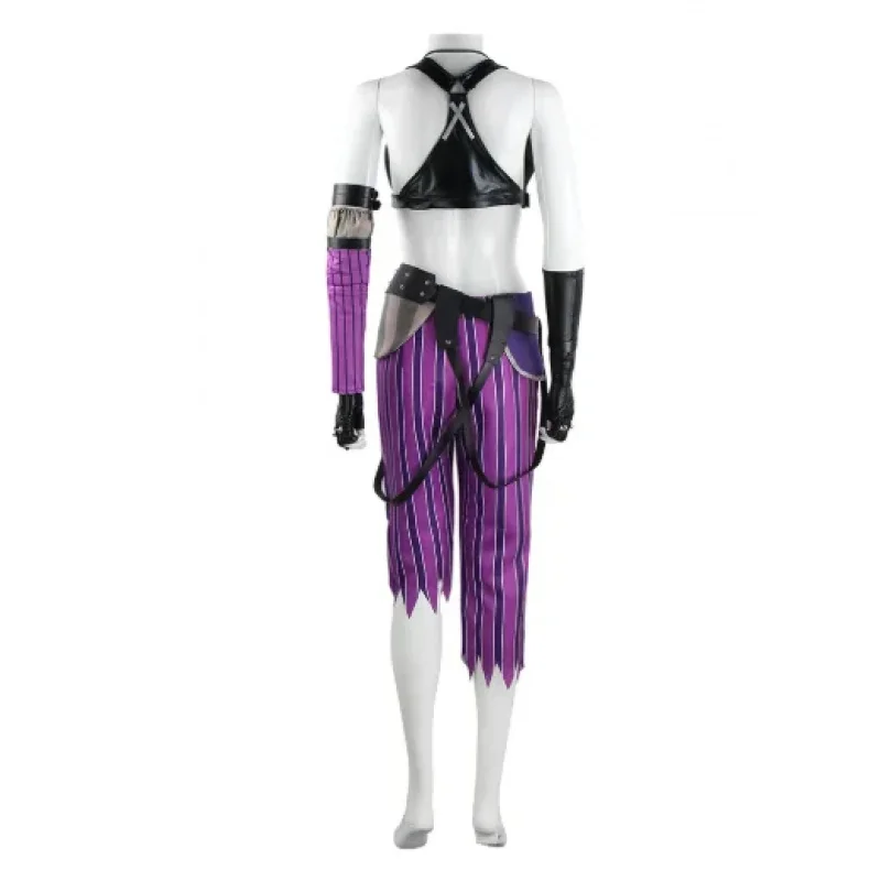 

A;3\v,7'd/ Costume Anime LOL Jinx Arcane Cosplay Uniform Outfits Halloween Carnival Suit Women Custom Mc;4'b,7'm\1/