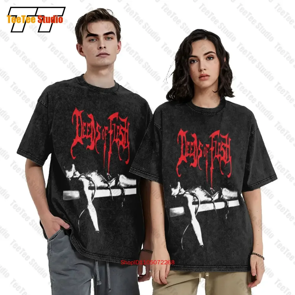 Vintage Deeds Of Flesh Vintage Oversized T-Shirt Size L Mortal Decay Devourment Suffocation UGBM