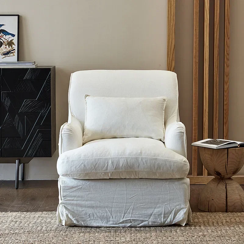 Small American living room Small apartment Single and double three-person removable and washable