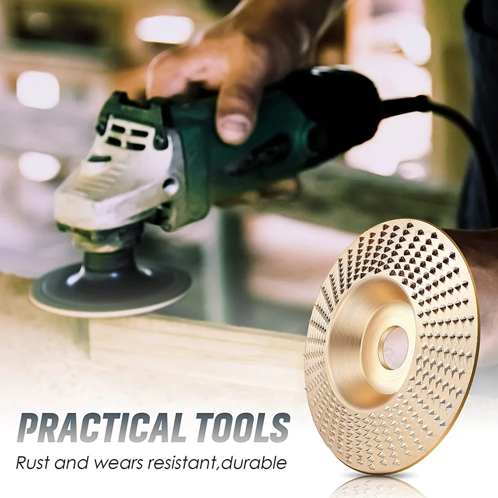 Rebolo de madeira, Discos de Forma de Moagem, Adequado para Rebarbadoras com Diâmetro Interno de 5, 8 Polegadas