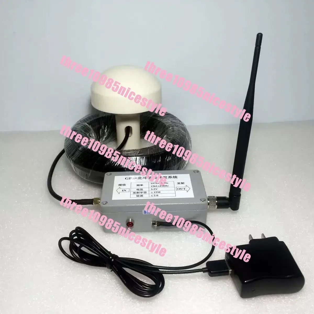 NEW Indoor Mushroom Head GPS Signal Repeater Amplifier Transmission Complete Kit with 15M 25M Mushroom Receiving Antenna