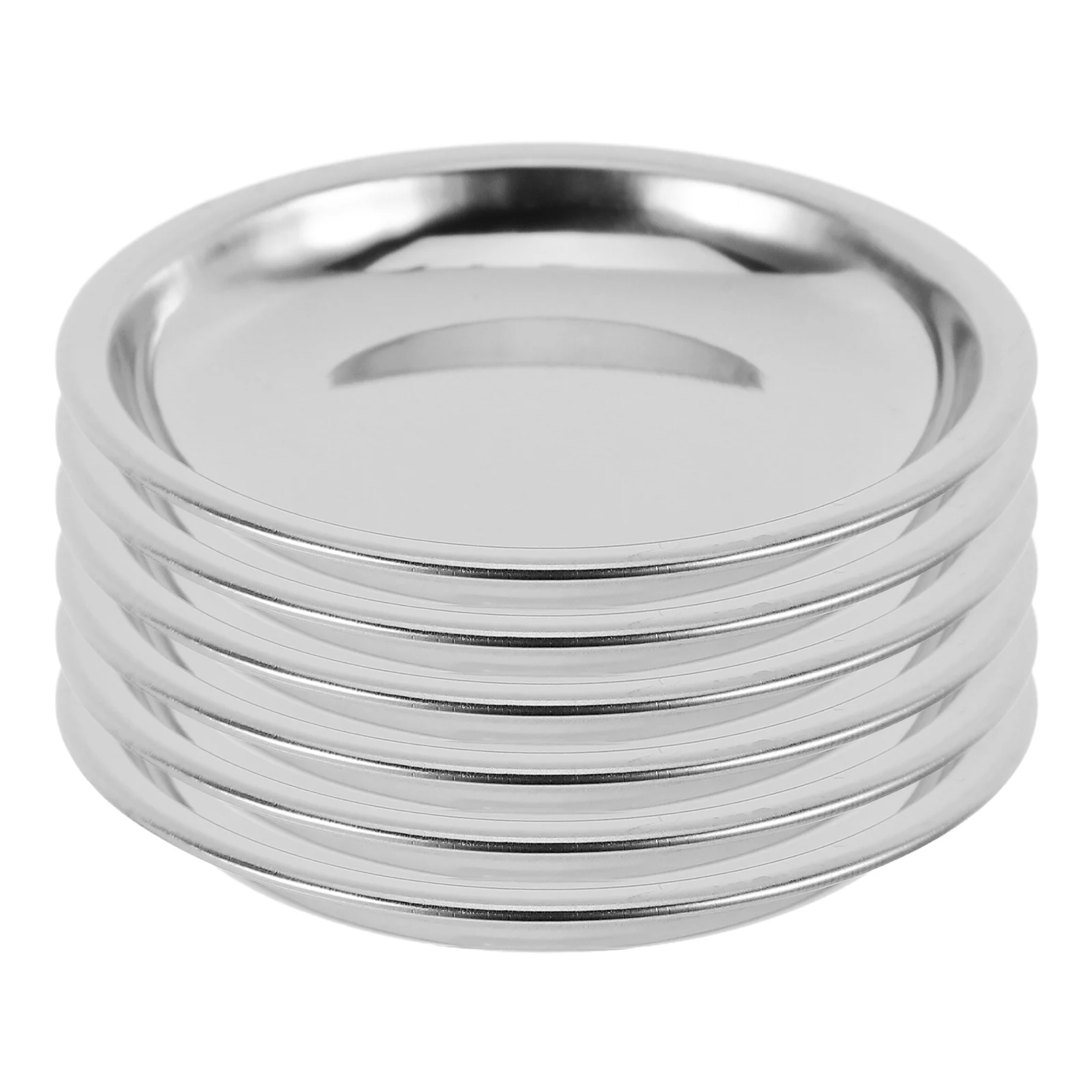 

6 Pcs Electronic Scale Tray Jewelry Electric Rhinestones Food Trays 201 Stainless Steel Digital Weighing Dish Supply