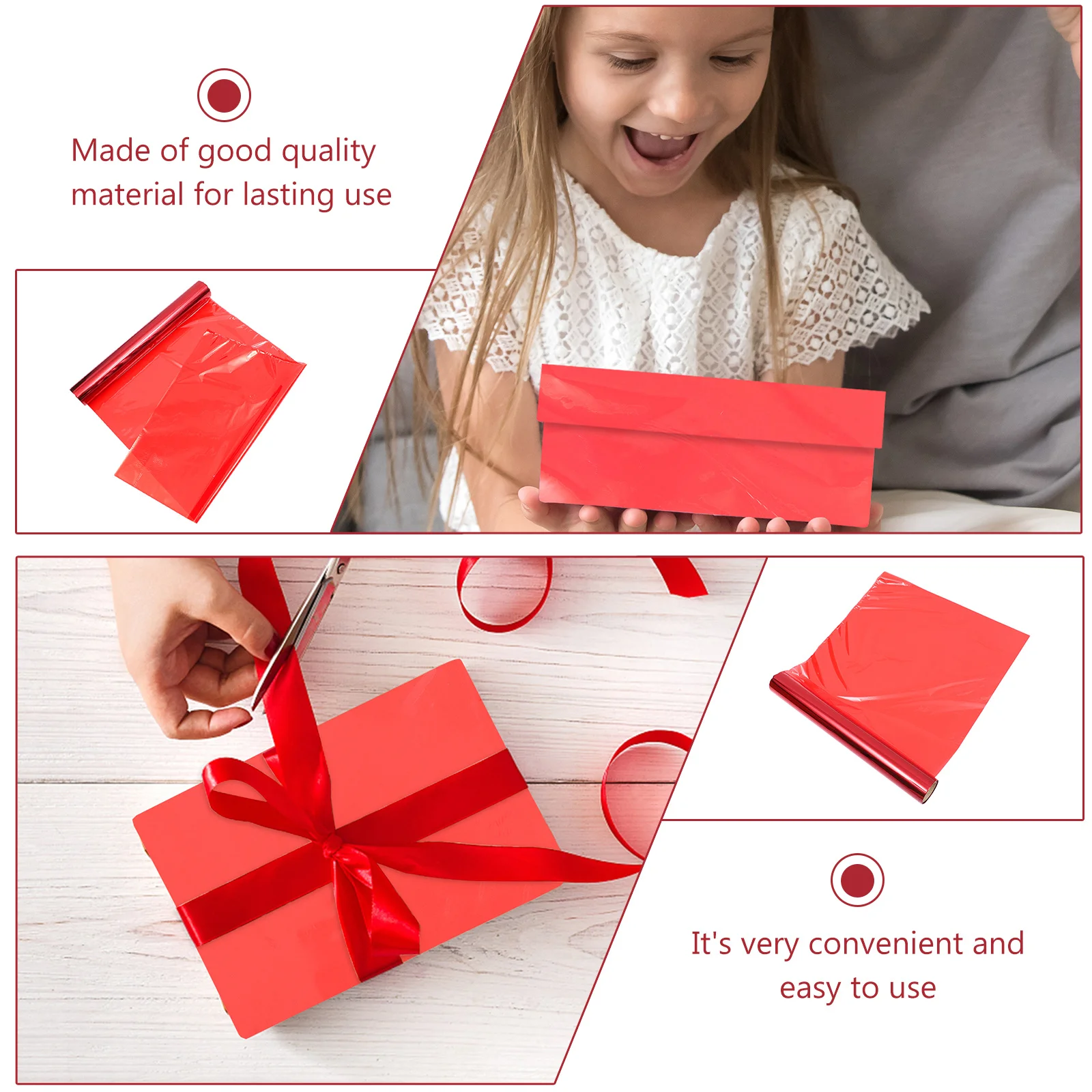 

1 Roll Colorful Cellophane Wrapping Density Odorless Film For Gift Flower Packaging Craft Diy Decoration Handicraft