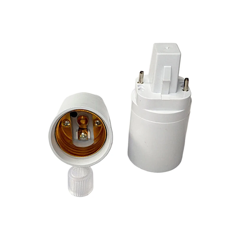 Flexible Bendable G24 to E27 LED Socket Adapter Lamp Base Converter DIYBulb HolderExtension for RecessedLighting&CeilingFixtures