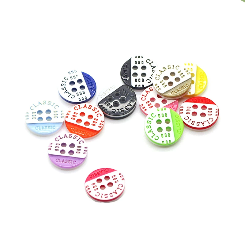 12.5mm Resin Buttons Scrapbook 4-Holes sewing supplies and accessories craft supplies diy buttons for clothing costura botones