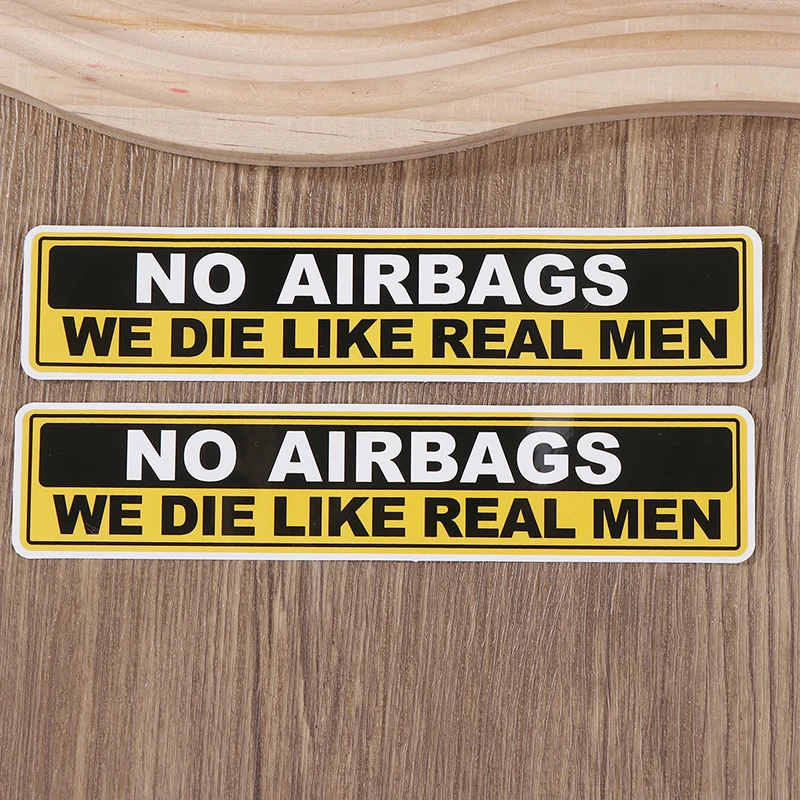 ملصقات للدراجات النارية بدون أكياس هوائية قطعتان، شارات تحذيرية للسلامة مبتكرة للخوذة، خزان الوقود، المصد، حاجب الشمس، لهجات نافذة السيارة #3