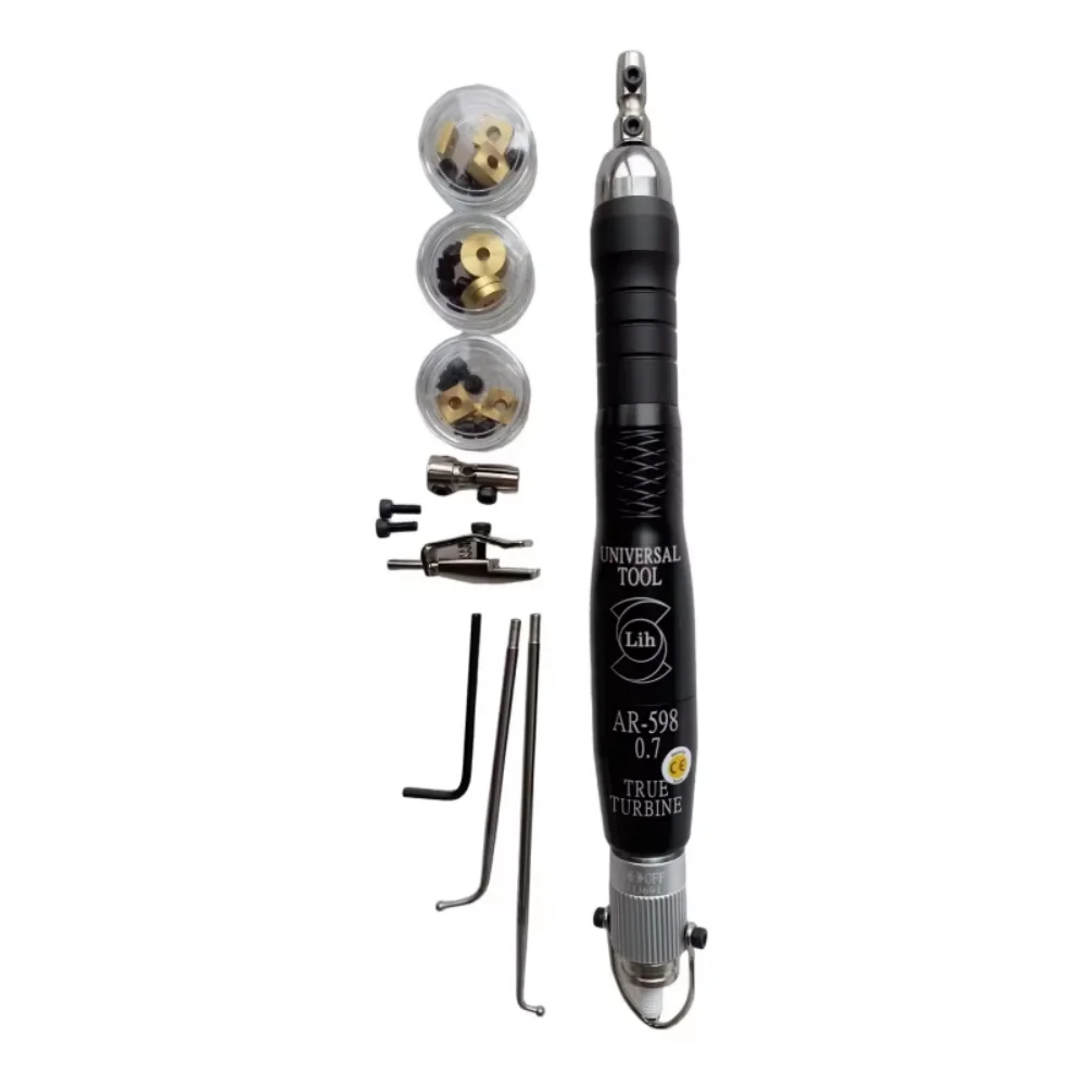 Complete Lih AR-598 Air Polisher Mold Polishing Tools Supplies Kit Including Diamond Paste Ceramic Fiber Stone Variable Speed