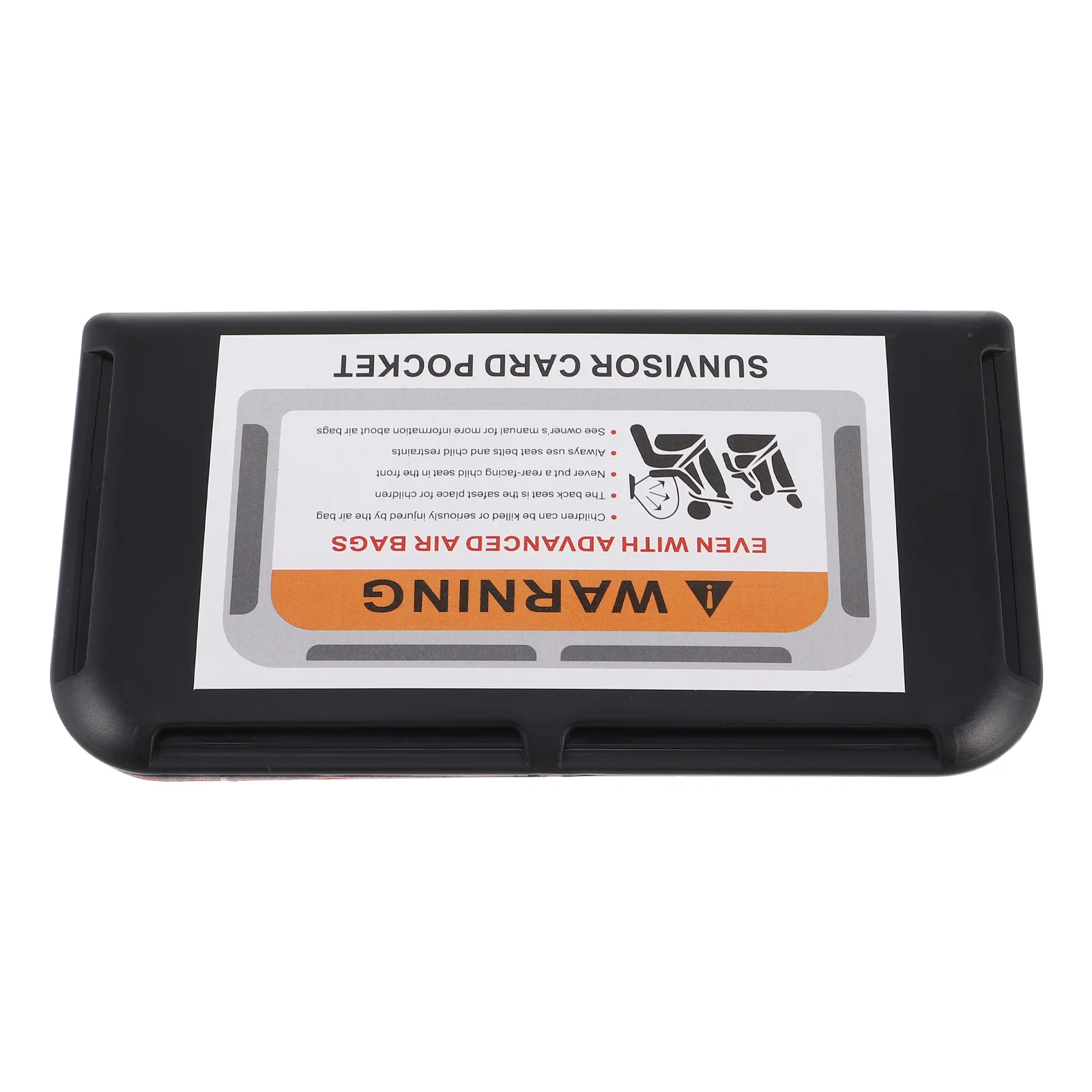 

Car Visor Card Holder Durable ABS Compact Design Multifunctional Storage For Business Cards Documents Clips Organizer Car