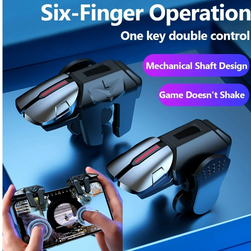 2Pcs 6 Finger Gamin…