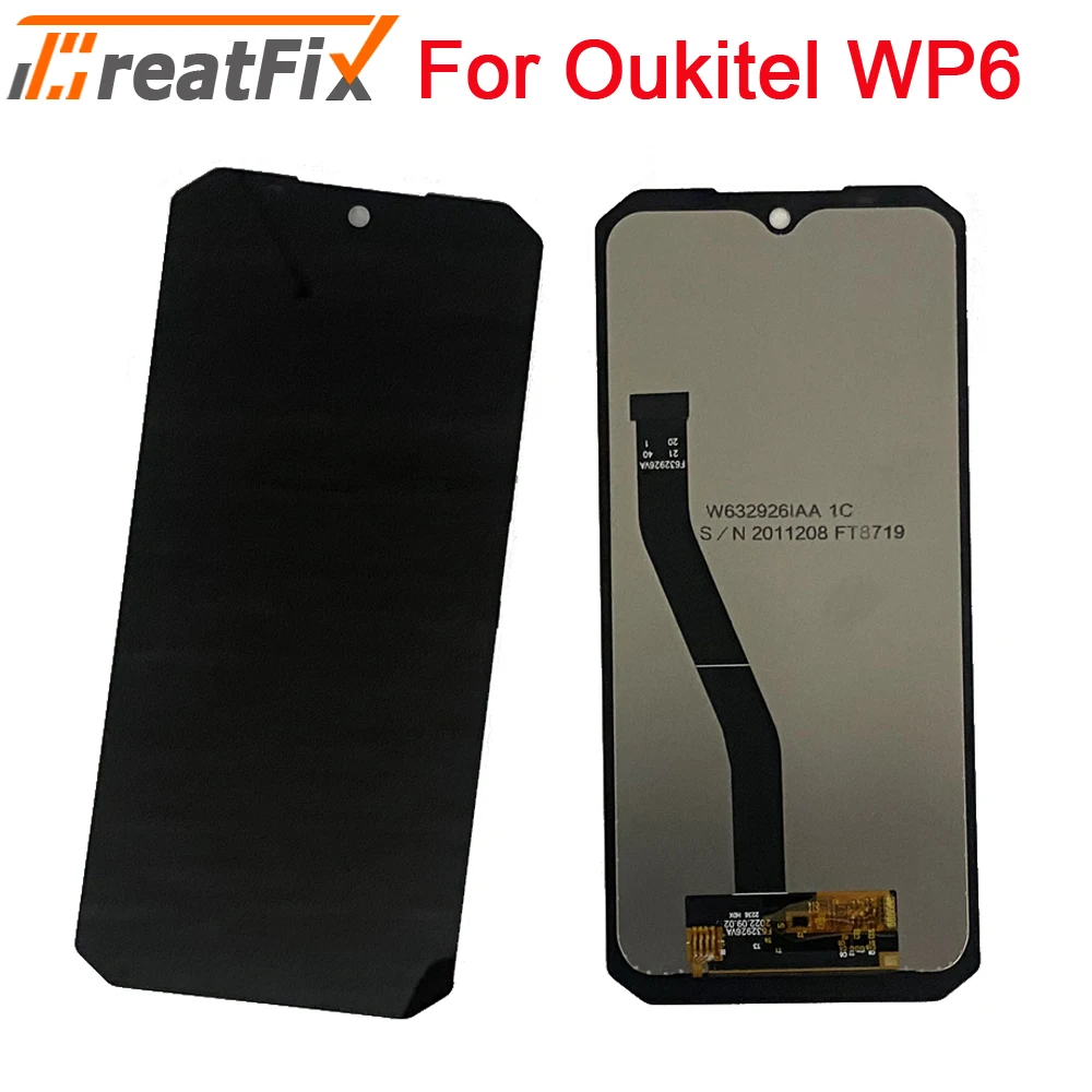 

100% Original Oukitel WP6 LCD Display and Touch Screen Digitizer Assembly Replacement +Tools 6.3 inch For OUKITEL WP 6 Phone LCD