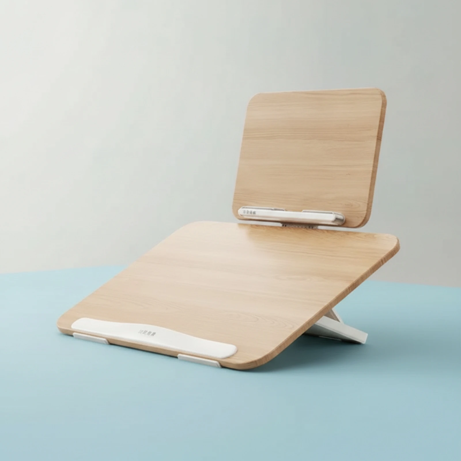 Study Board with Book-Rest Ergonomic Writing Board with Reading Rack Adjustable Writing Slope 2-in-1 Desktop Book Stand Stable