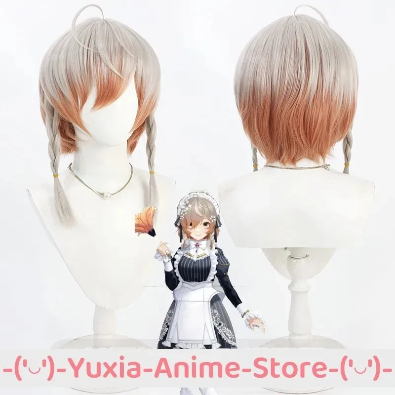 

NIJISANJI виртуальный YouTuber Klara Charmwood горничная косплей парик аниме игра ролевая игра костюм для вечеринки реквизит синтетические волосы термостойкие