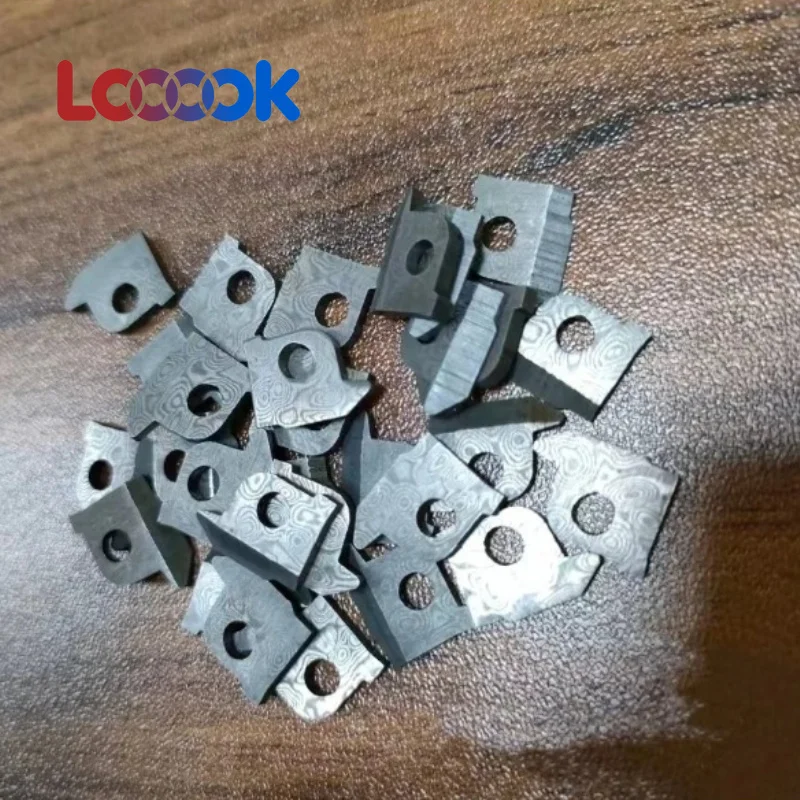 Loook Store 1 Pair Wear Resistant Damascus Replacement Wire Cutter Inserts Fit for Leatherman TTI WAVE P4 Surge Charge Tools