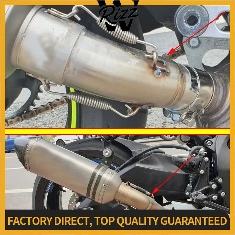 Fit For Suzuki GSX-R600/750 K11 2011-2014 2015 51MM Exhaust Muffler Pipe Middle Section Link Pipe GSXR750 Motorcycle Accessories